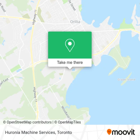 Huronia Machine Services map