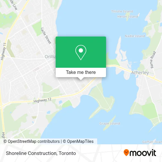 Shoreline Construction map