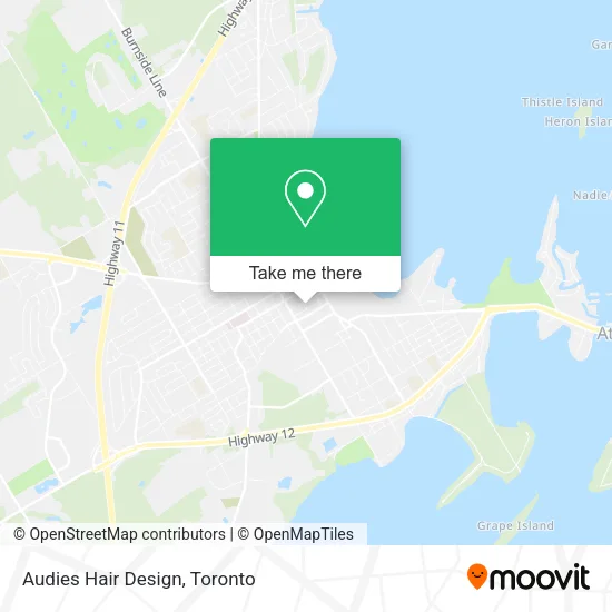 Audies Hair Design map
