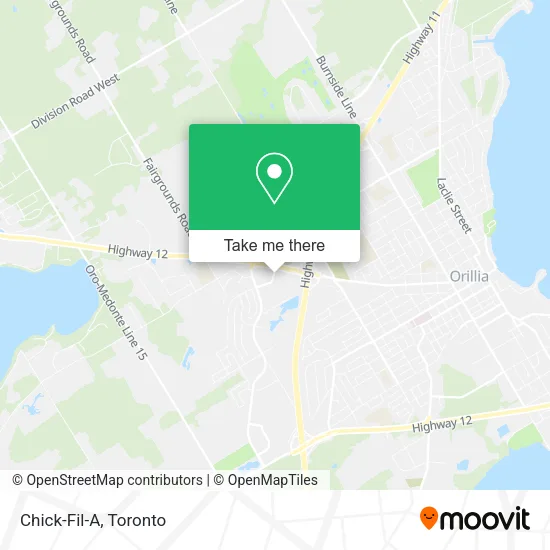 Chick-Fil-A map