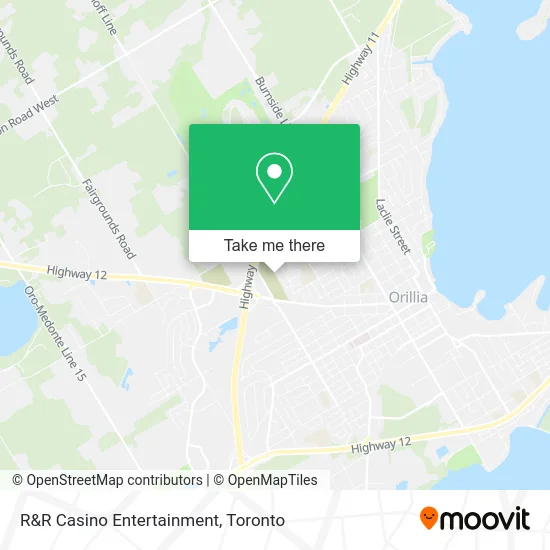 R&R Casino Entertainment map