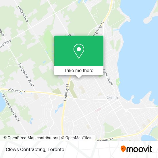 Clews Contracting map