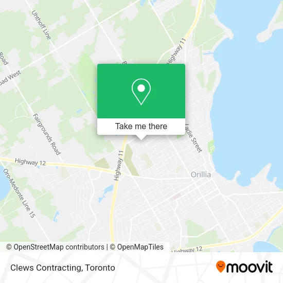 Clews Contracting map