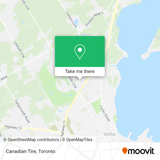 Canadian Tire map