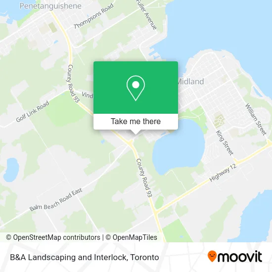 B&A Landscaping and Interlock map