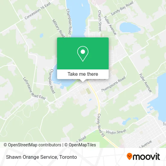 Shawn Orange Service map