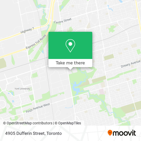 4905 Dufferin Street map