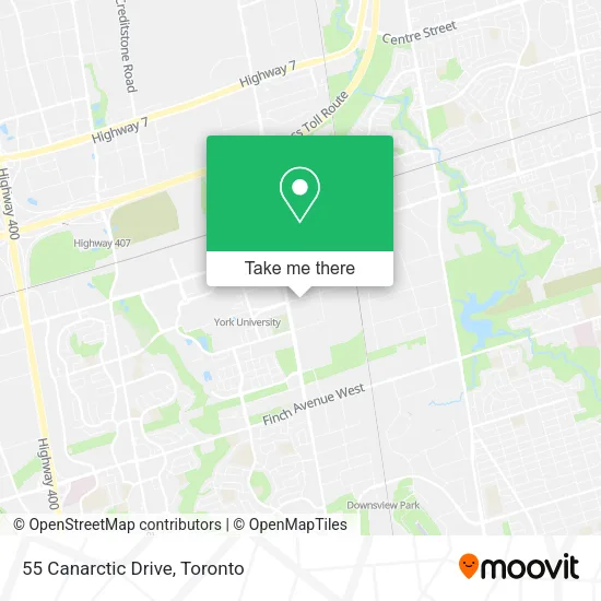 55 Canarctic Drive map