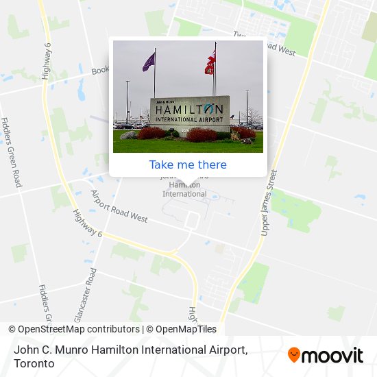John C. Munro Hamilton International Airport map