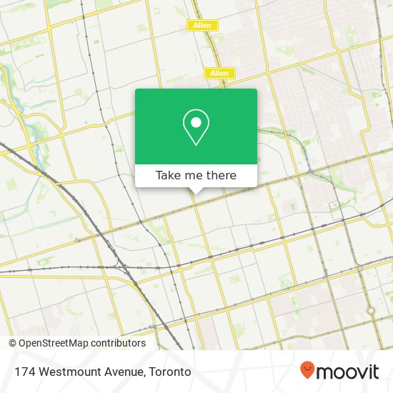 174 Westmount Avenue map