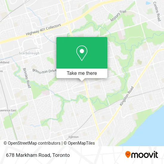 678 Markham Road map