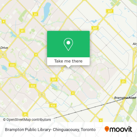 Brampton Public Library- Chinguacousy map