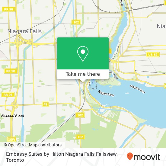 Embassy Suites by Hilton Niagara Falls Fallsview map