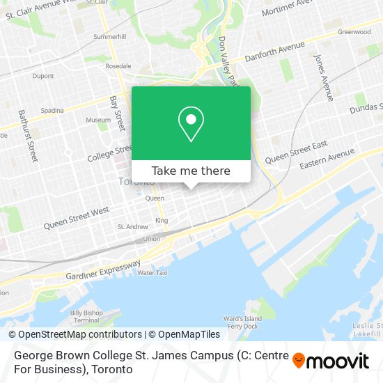 George Brown College St. James Campus (C: Centre For Business) map