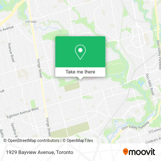 1929 Bayview Avenue map