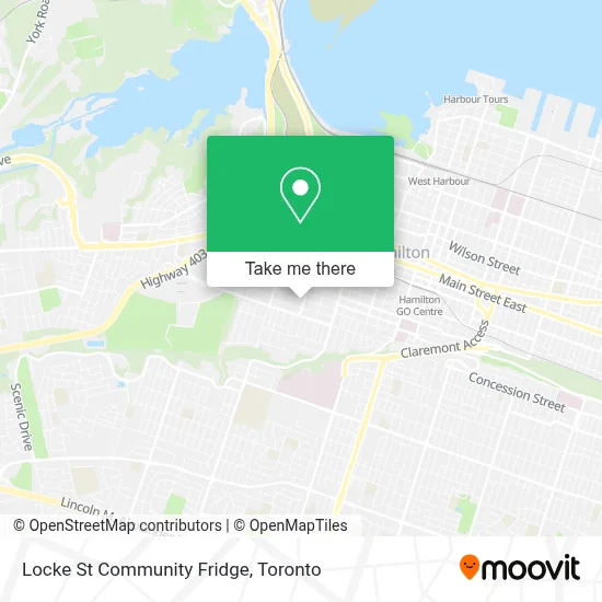 Locke St Community Fridge map