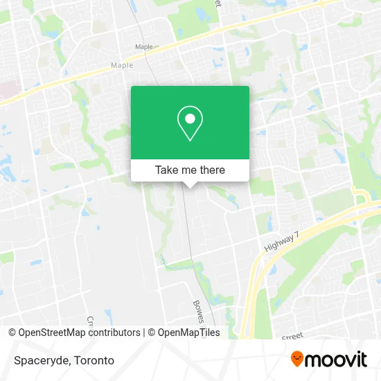 Spaceryde map