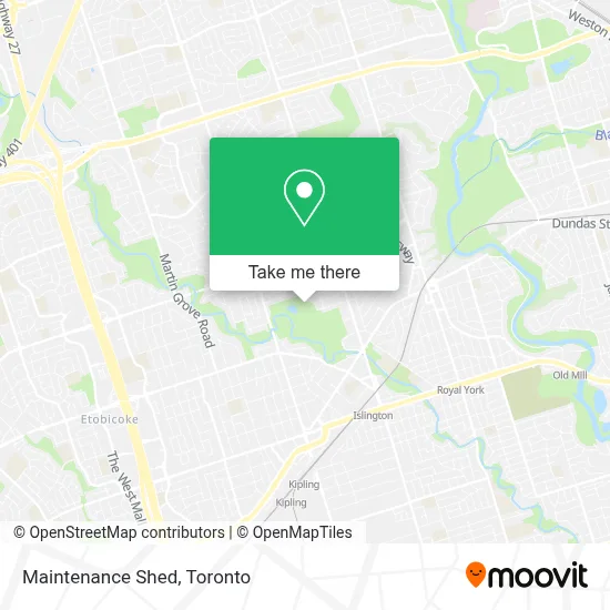 Maintenance Shed map