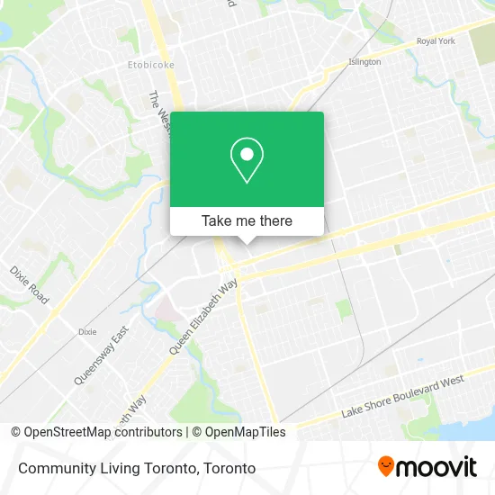 Community Living Toronto map