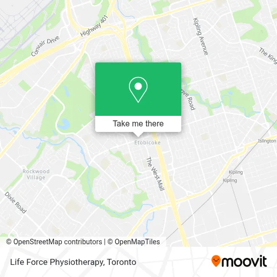 Life Force Physiotherapy map