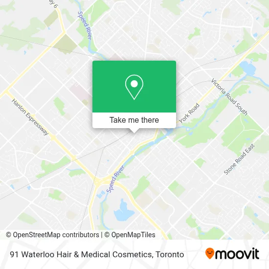 91 Waterloo Hair & Medical Cosmetics map