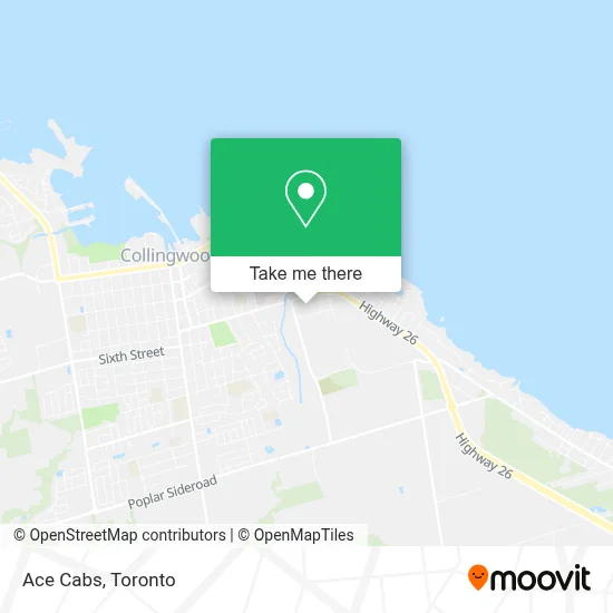 Ace Cabs map