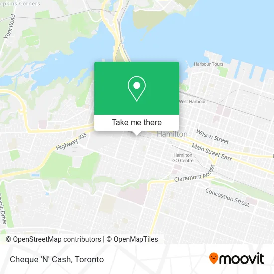 Cheque 'N' Cash map