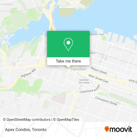 Apex Condos map
