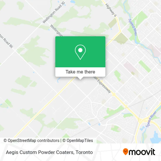 Aegis Custom Powder Coaters map