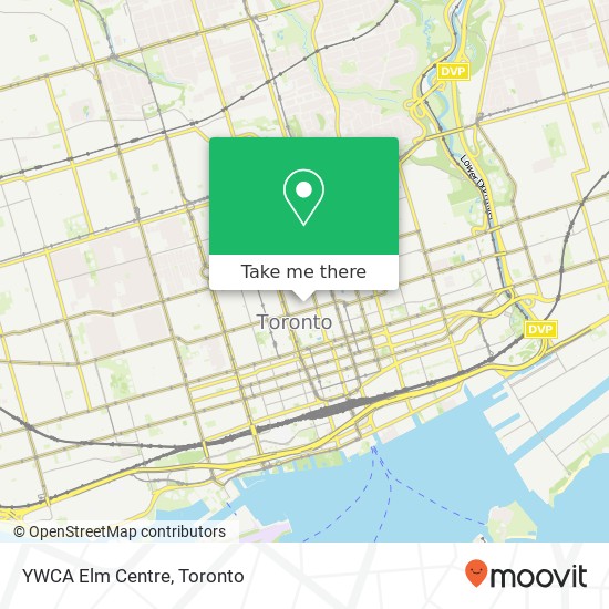 YWCA Elm Centre map
