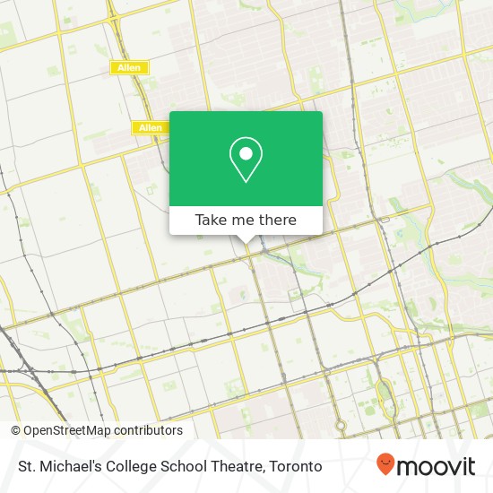 St. Michael's College School Theatre map