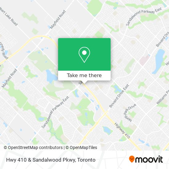 Hwy 410 & Sandalwood Pkwy map