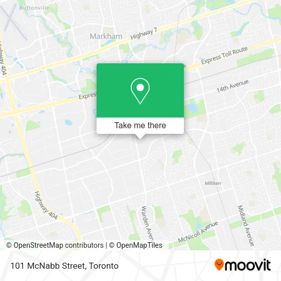 101 McNabb Street map