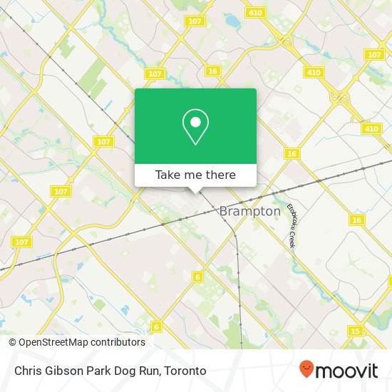 Chris Gibson Park Dog Run map