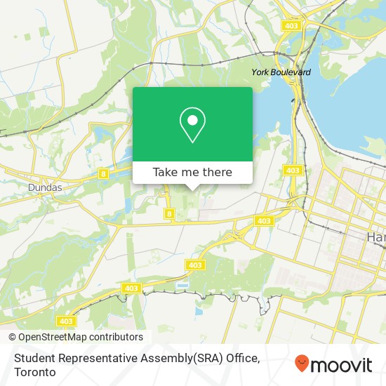 Student Representative Assembly(SRA) Office map