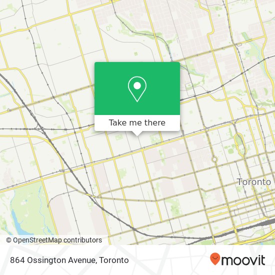 864 Ossington Avenue map