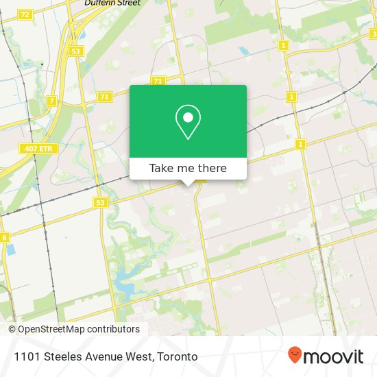 1101 Steeles Avenue West map