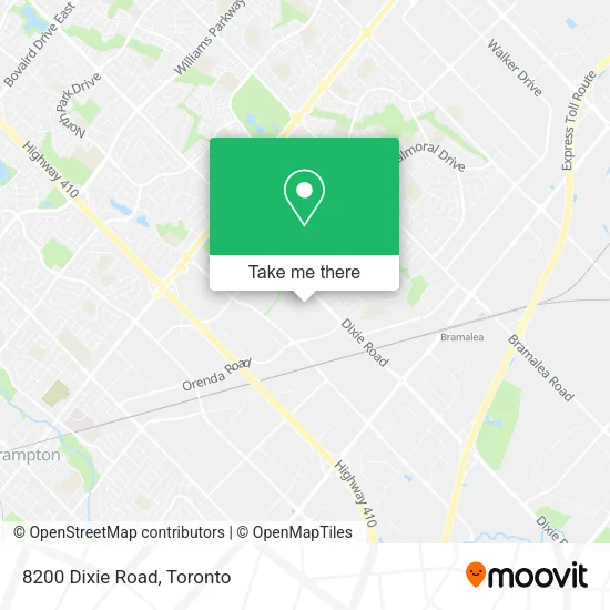 8200 Dixie Road map