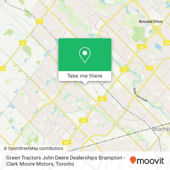 Green Tractors John Deere Dealerships Brampton - Clark Moore Motors plan