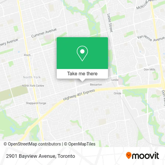 2901 Bayview Avenue map