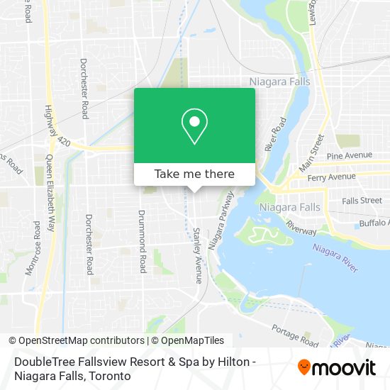 DoubleTree Fallsview Resort & Spa by Hilton - Niagara Falls map