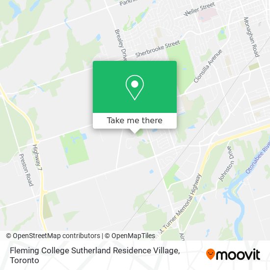 Fleming College Sutherland Residence Village map