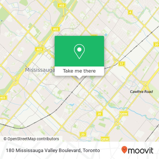 180 Mississauga Valley Boulevard map