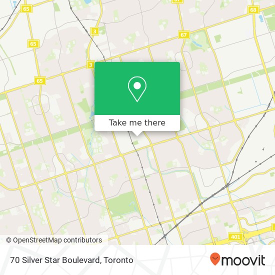 70 Silver Star Boulevard map