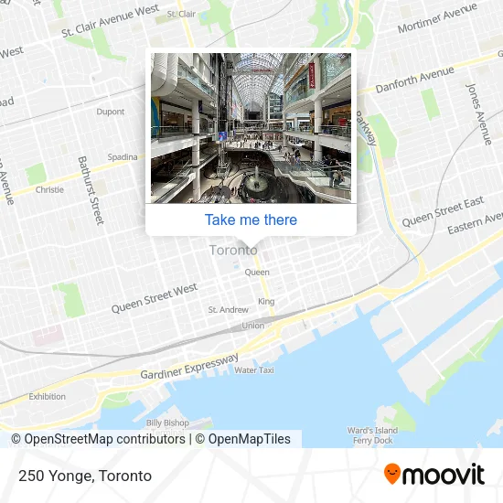 250 Yonge map