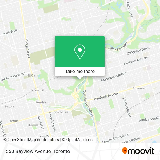 550 Bayview Avenue map