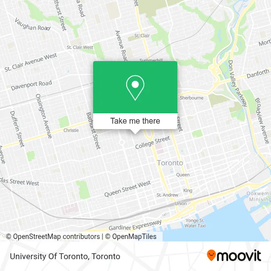 University Of Toronto map