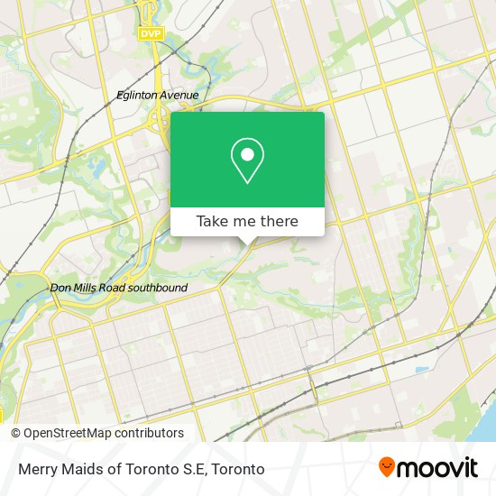 Merry Maids of Toronto S.E map