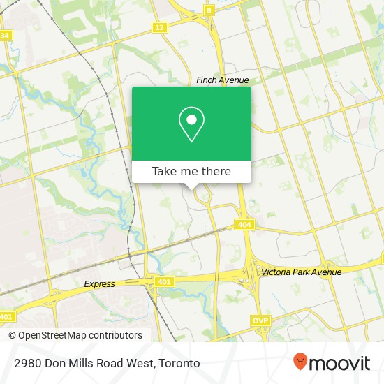 2980 Don Mills Road West map