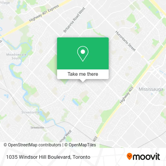 1035 Windsor Hill Boulevard map